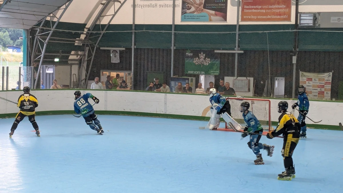Die Crash Eagles Kaarst gewinnen deutlich in Deggendorf.