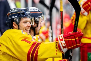 Leon Niederberger (17, D?sseldorfer EG, Duesseldorfer EG, DEG ), Thomas Sabo Ice Tigers Nuernberg vs. Duesseldorfer EG, Eishockey, DEL, 08.03.2020, Foto: Thomas Hahn/Eibner-Pressefoto | Verwendung weltweit