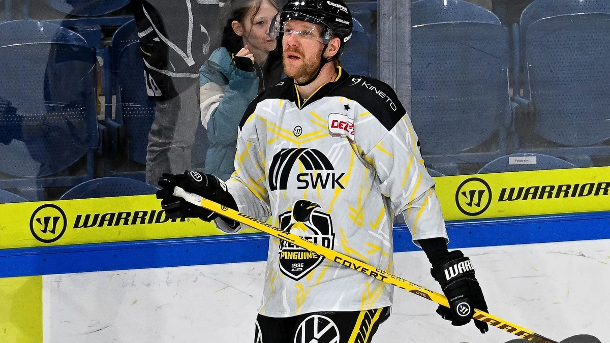 Marcel Müller traf für die Krefeld Pinguine.