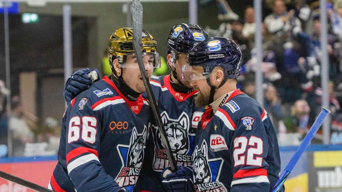 Die Kassel Huskies stehen per Sweep im Play-off-Halbfinale der DEL2.