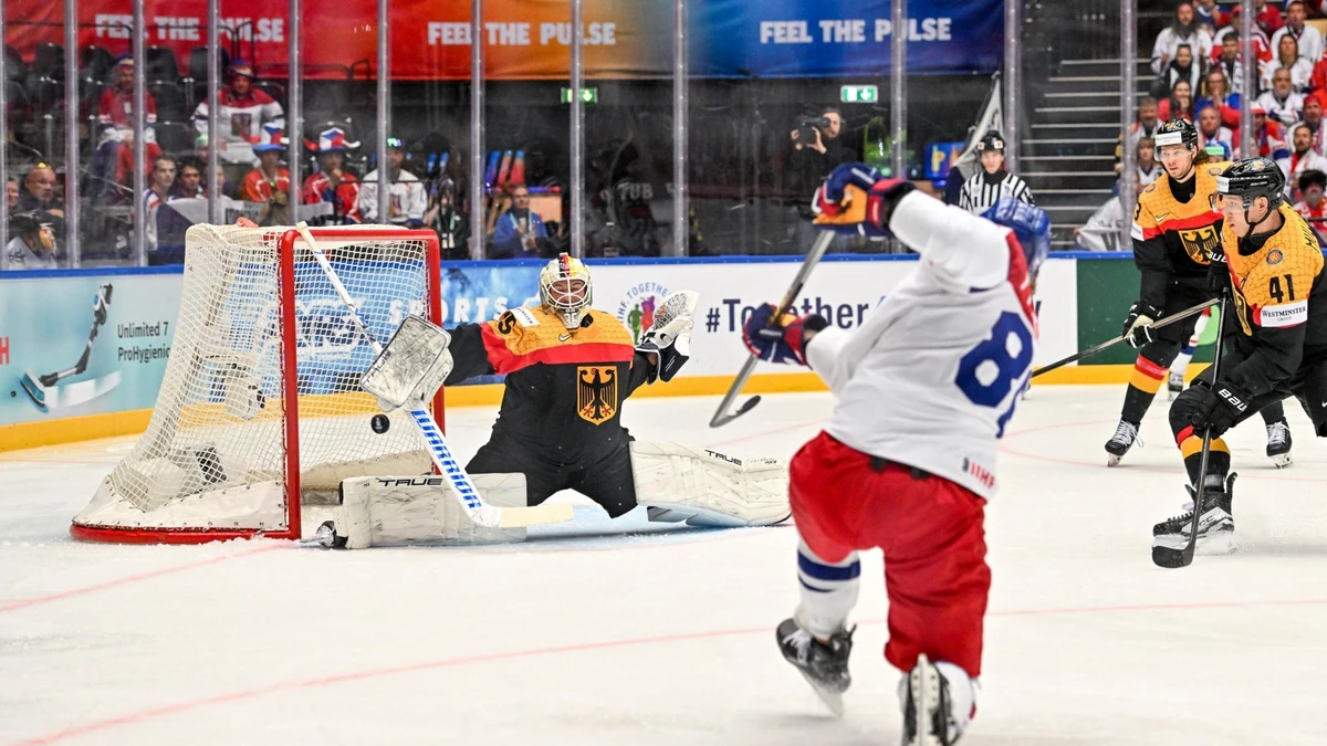 David Pastrnak war einer der tschechischen Torschützen im Spiel gegen Deutschland.