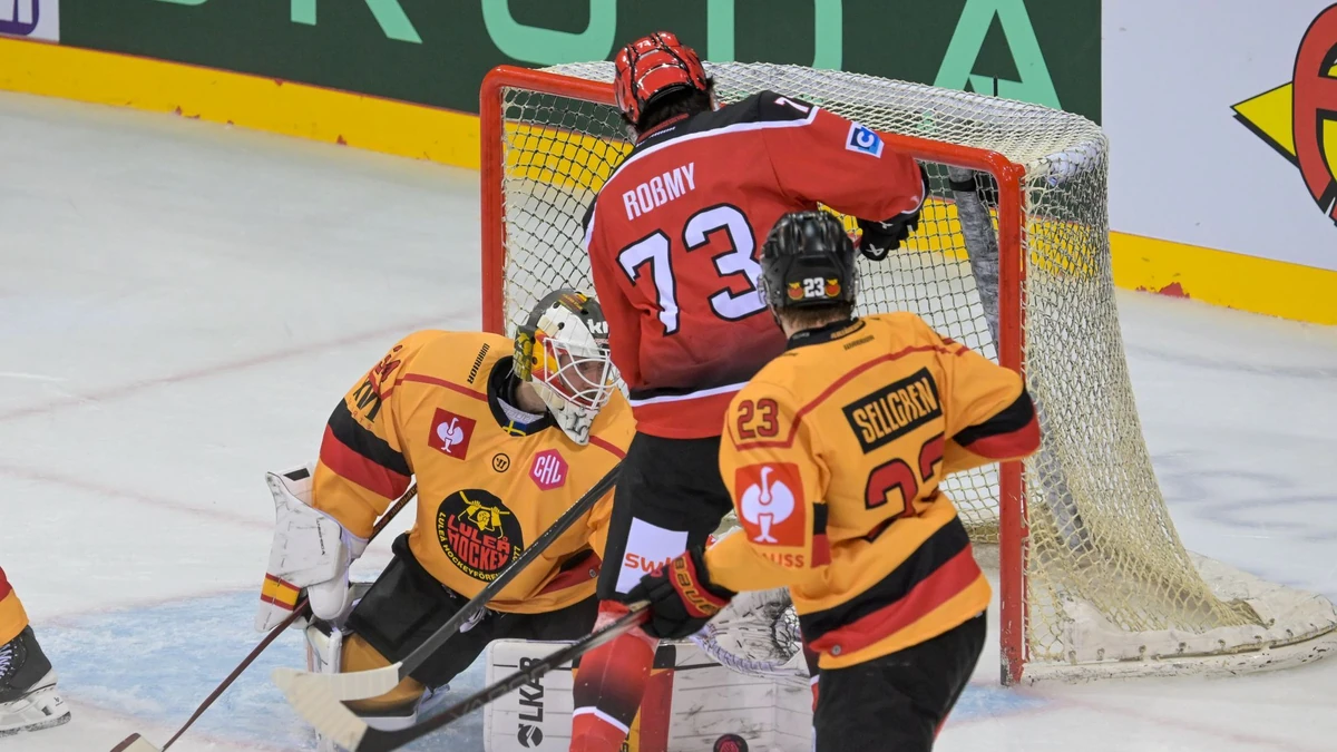 Luleå HF im CHL-Duell mit den Fischtown Pinguins Bremerhaven.