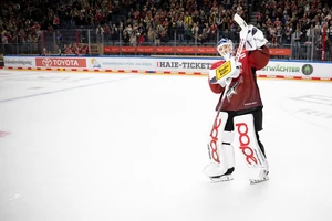 Shutout zum Debüt: Janne Juvonen stand erstmals für die Kölner Haie im Tor.