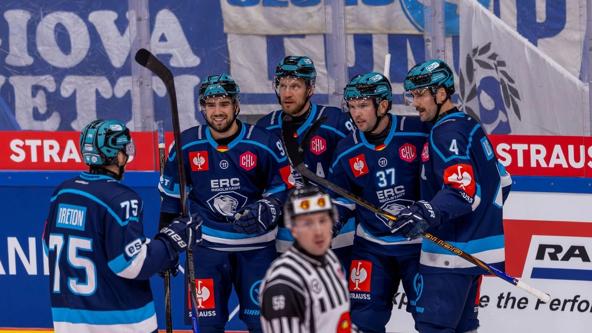 Der ERC Ingolstadt hat das Hinspiel gegen Salzburg deutlich gewonnen.