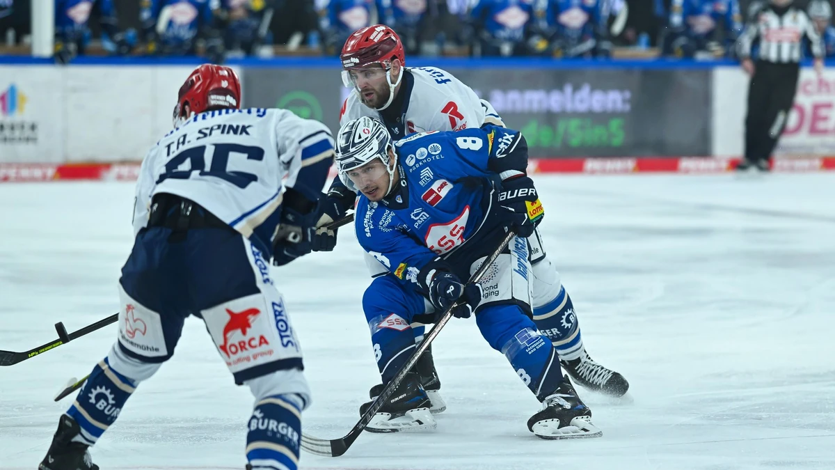 Austin Ortega erzielte den Siegtreffer für die Dresdner Eislöwen gegen die Schwenninger Wild Wings.