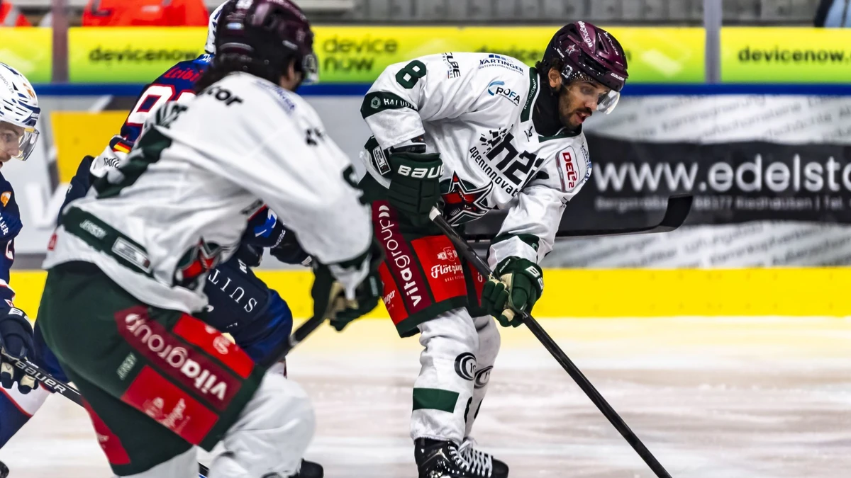 Lukas Laub erzielte den Siegtreffer für die Starbulls Rosenheim.