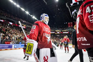 Torhüter Janne Juvonen ließ beim Sieg der Kölner Haie gegen Bremerhaven keinen Gegentreffer zu.