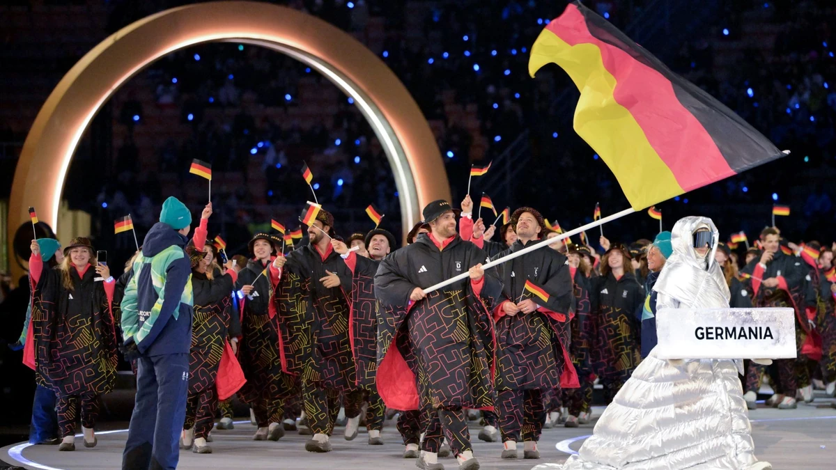 Leon Draisaitl war bei der Eröffnungsfeier der Olympischen Winterspiele 2026 der Fahnenträger der deutschen Mannschaft.