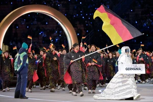Leon Draisaitl war bei der Eröffnungsfeier der Olympischen Winterspiele 2026 der Fahnenträger der deutschen Mannschaft.