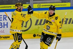 Marcel Müller (rechts) und Max Newton (links) zählen zu den Routiniers im Team. 
