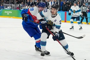Sebastian Aho brachte Finnland im ersten Drittel in Führung.