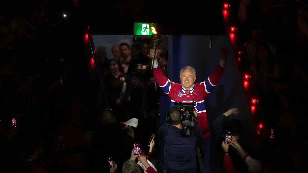 Ein Foto, das erst wenige Tage alt ist. Claude Lemieux bei einem Play-off-Spiel der Montreal Canadiens. Kurz darauf beendete er sein Leben.