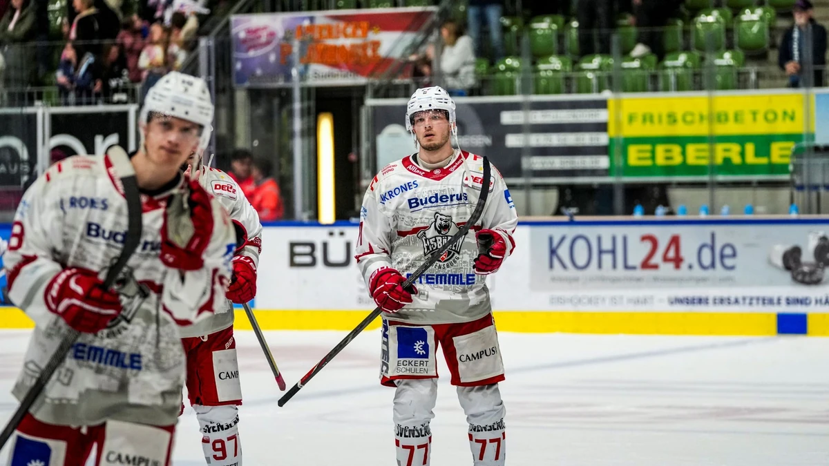 Donat Peter brachte die Eisbären Regensburg gegen Düsseldorf in Führung.