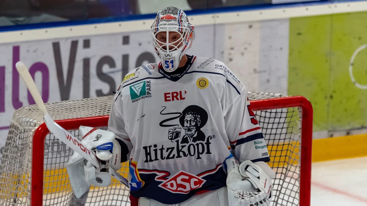 Timo Pielmeier ließ in Dornbirn keinen Treffer gegen den Deggendorfer SC zu.