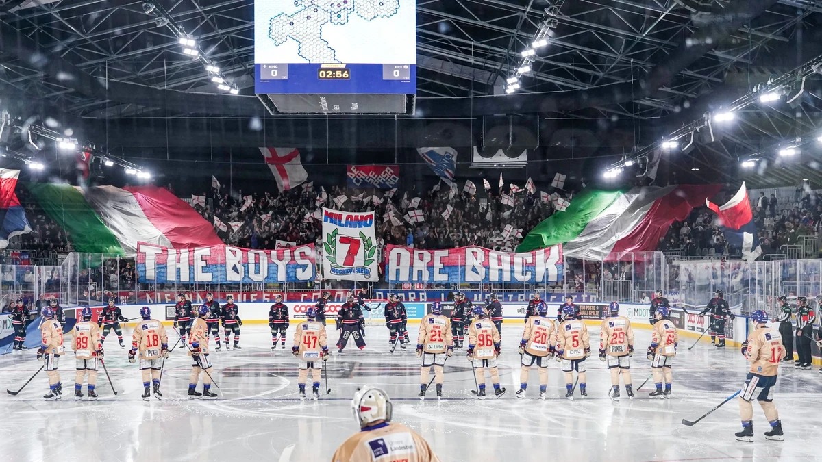 Der HC Mailand feierte nun auch daheim die Rückkehr auf die Eishockey-Bühne.
