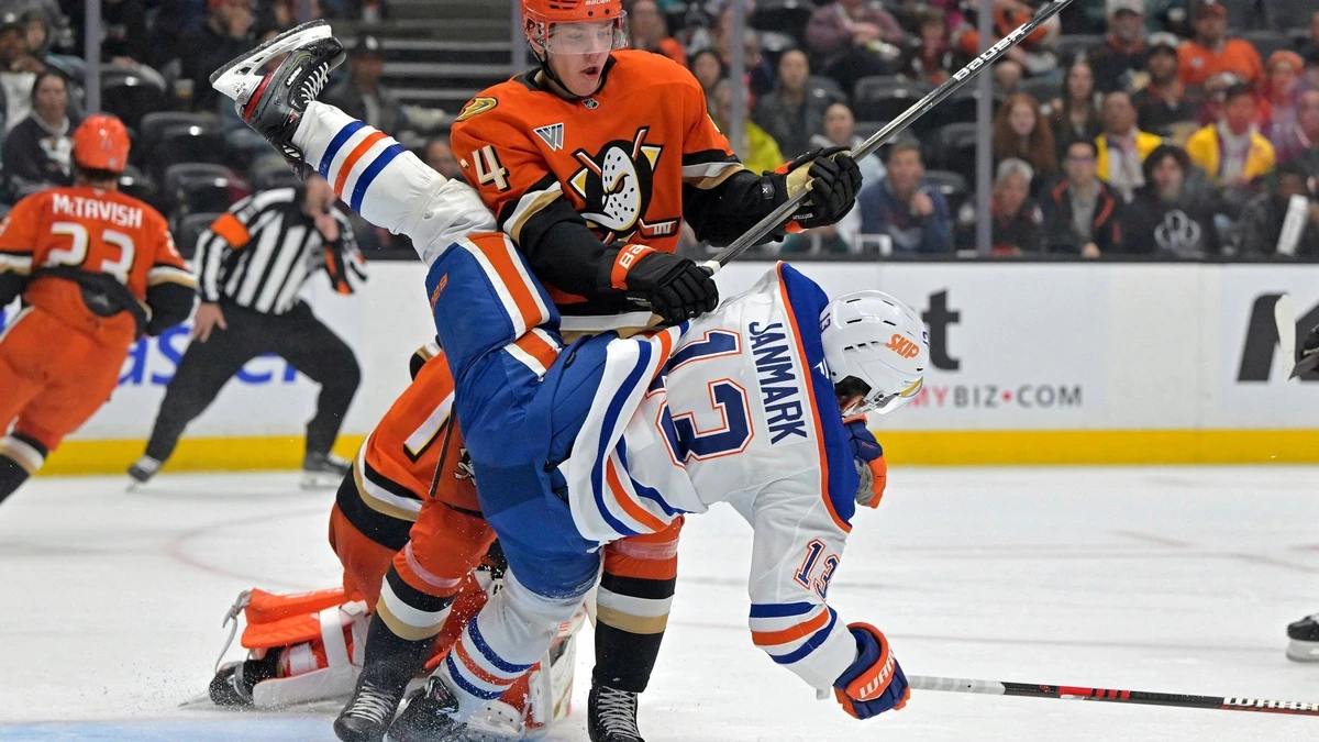 Die Edmonton Oilers stolperten bei den Anaheim Ducks.
