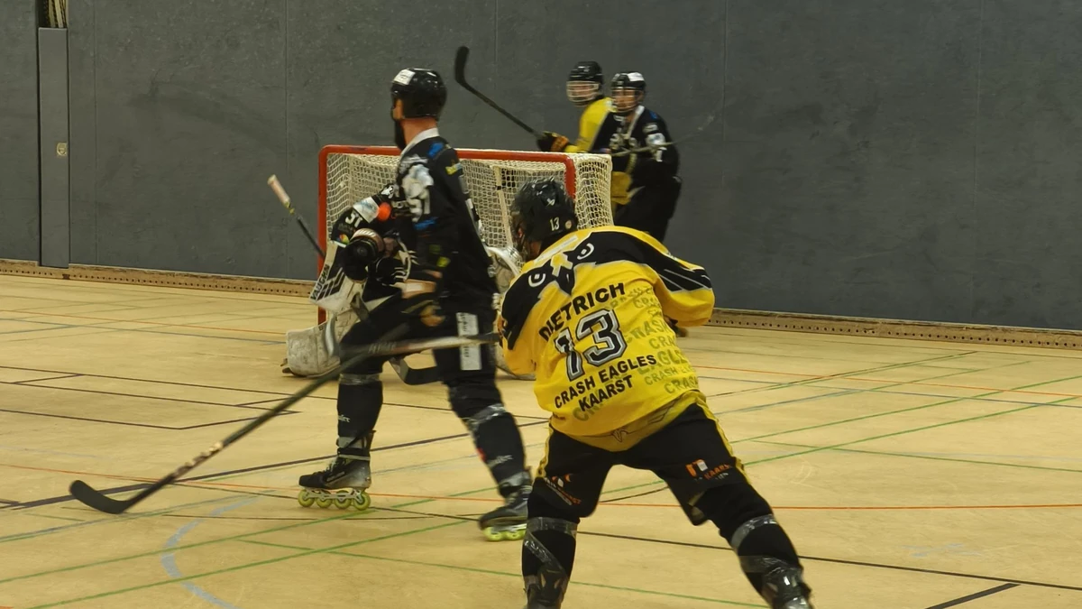 Ab dem zweiten Drittel lief es für die Crash Eagles Kaarst gut zum Halbfinalauftakt gegen Bissendorf.