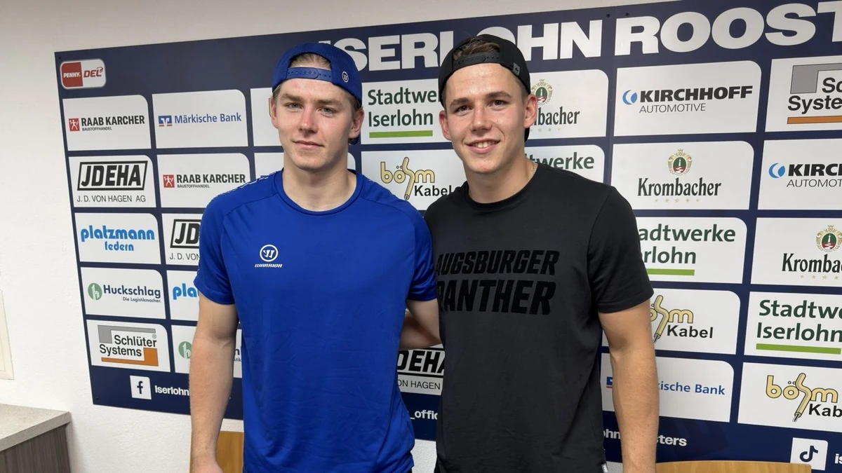 Johannes ( links) und Philipp Krauß (rechts) trafen am Donnerstagabend im Bruder-Duell aufeinander.