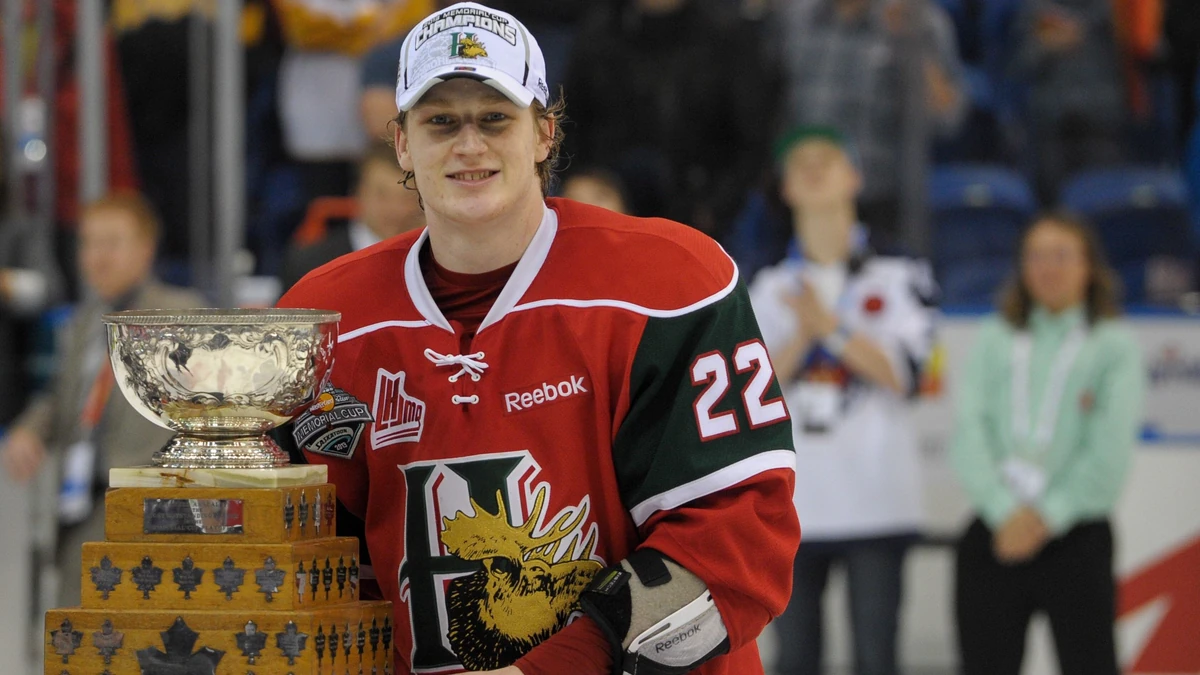 Nathan MacKinnon im Trikot der Halifax Mooseheads.