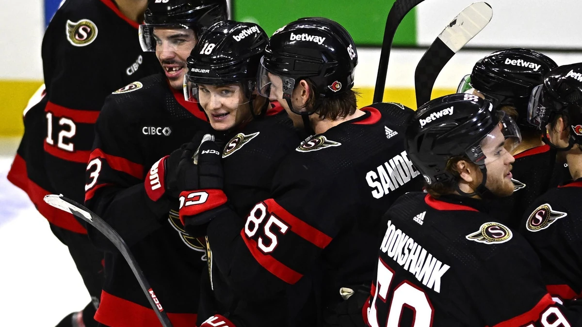 Tim Stützle und die Ottawa Senators können schon mal die Bärte sprießen lassen.