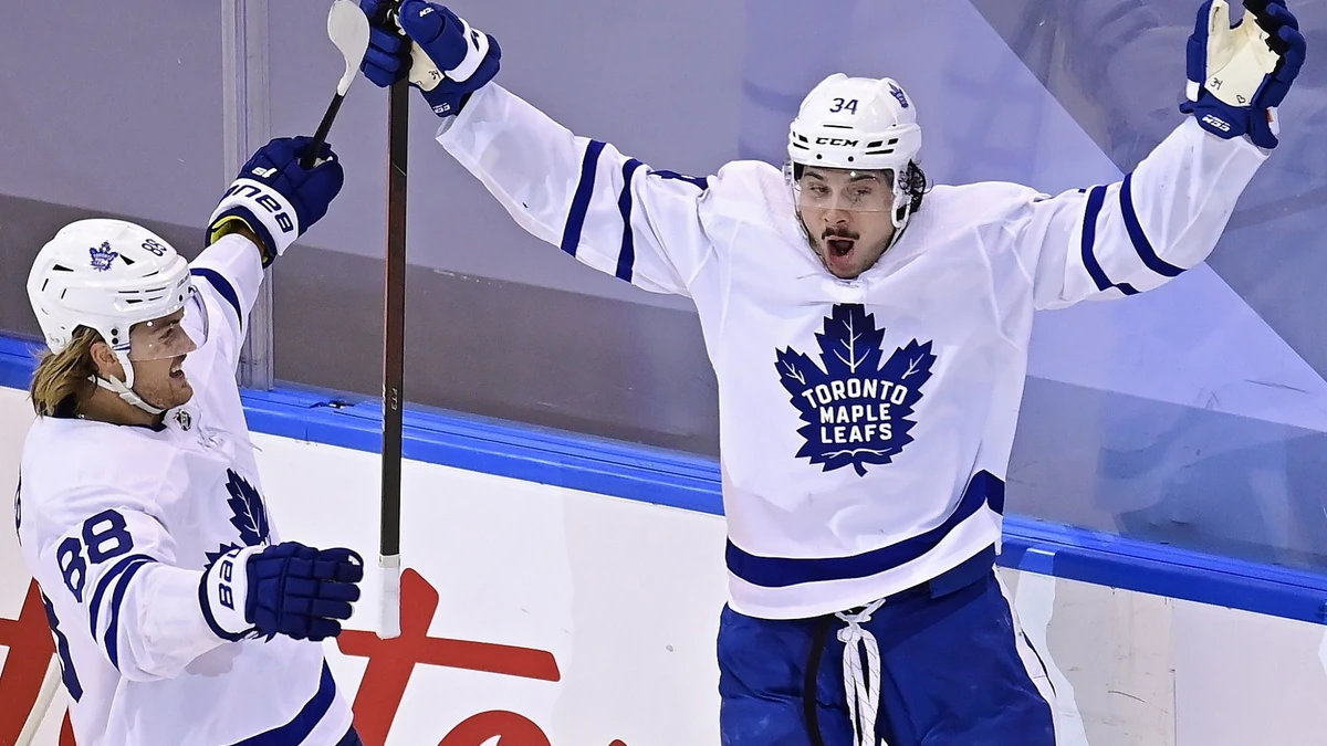 Leafs-Superstar Auston Matthews hat mit seinem zweiten Hattrick im zweiten Spiel zum Saisonstart NHL-Geschichte geschrieben.