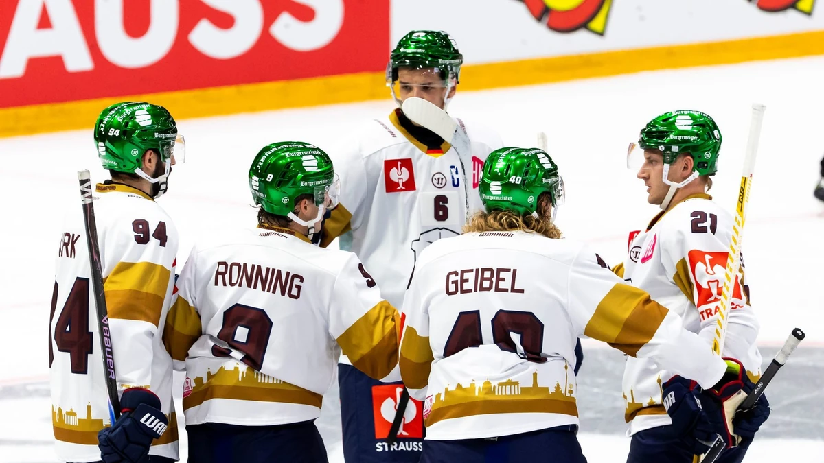 Die Eisbären Berlin feiern einen Sieg in der CHL.