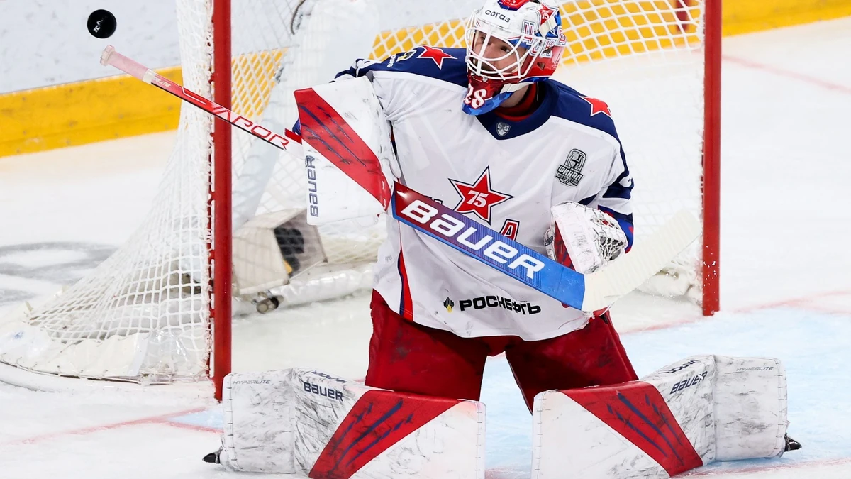 Iwan Fedotow im Trikot des KHL-Champions ZSKA Moskau.