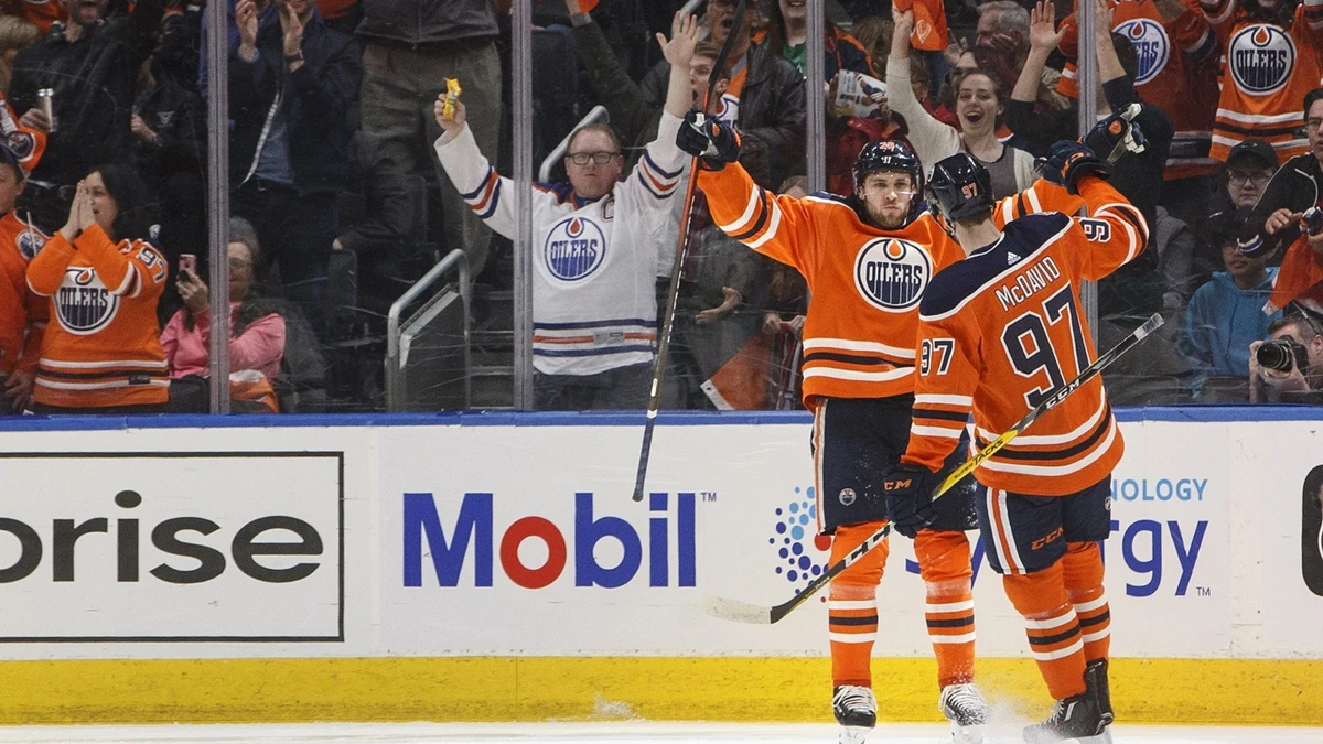 Leon Draisaitl durchbrach mit einem Tor und einem Assist die 100-Punkte-Marke.