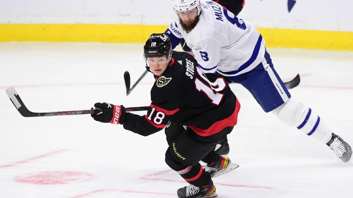 Tim Stützle erzielte zwei Punkte gegen die Toronto Maple Leafs, die jedoch die "Battle of Ontario" für sich entschieden.