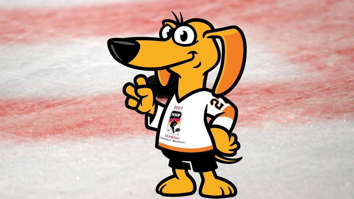 Teckl ist das Maskottchen der Eishockey-WM 2027 in Deutschland.