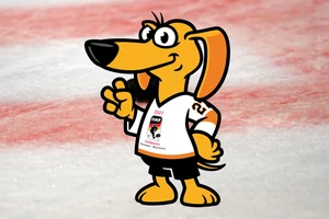 Teckl ist das Maskottchen der Eishockey-WM 2027 in Deutschland.