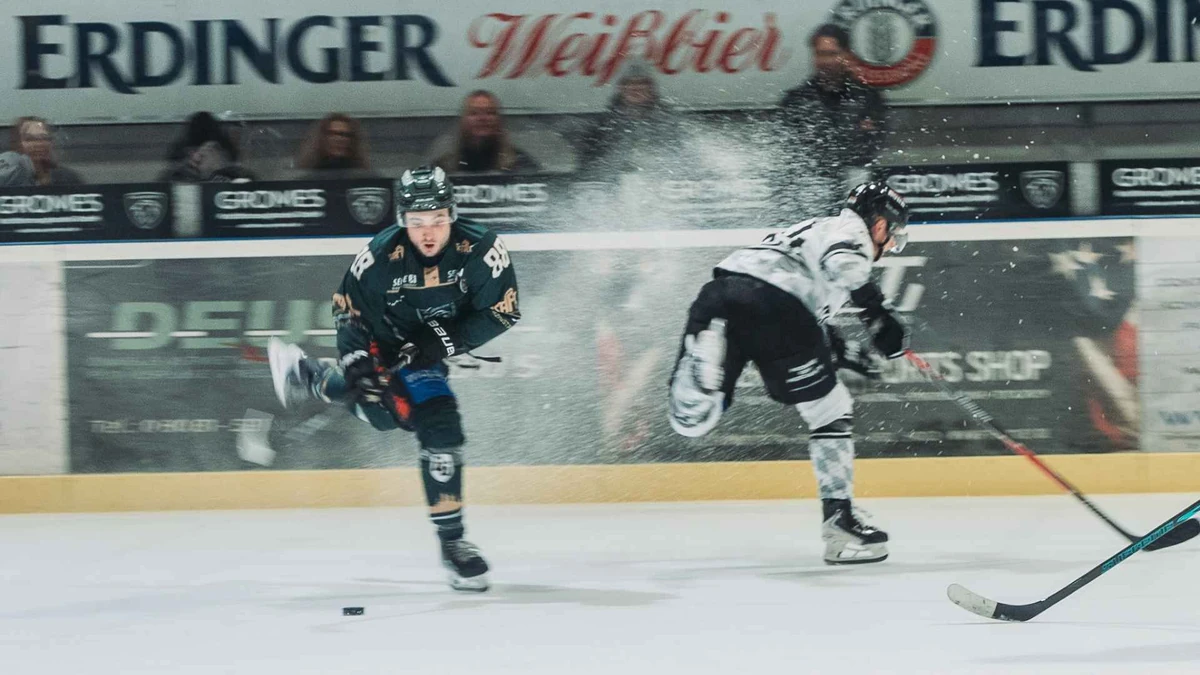 Hoch her ging es beim 5:2 Heimsieg der Gladiators gegen die Black Hawks aus Passau.